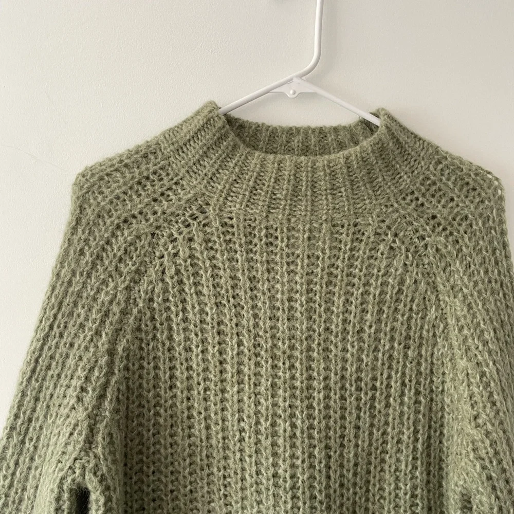 Vince Sage Green Cowl Neck Sweater - Picture 6 of 12